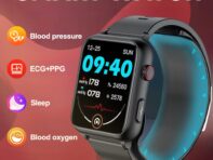 2024 ECG+PPG Точное определение артериального давления Смарт-часы Мужские Женские Воздушный насос Подушка безопасности Частота сердечных сокращений Температура тела Здоровье Смарт-часы красный