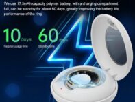 Совместимое с Bluetooth смарт-кольцо с монитором сердечного ритма