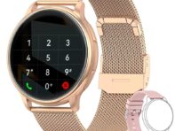 2024 Bluetooth Call Smart Watch Фитнес Спорт Круглые Смарт-Часы Мужчины Женщины Индивидуальный Циферблат Смарт-Часы Silica gel чёрный