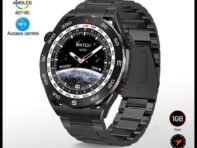 SACOSDING 1 ГБ локальной памяти Музыка Bluetooth-вызов NFC Смарт-часы 485*485 OLED 1