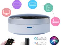 Универсальный ИК-пульт дистанционного управления Wi-Fi + инфракрасный концентратор управления домом Приложение Tuya работает с Google Assistant Alexa Siri чёрный