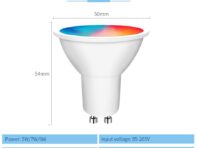 Светодиодные лампы Smart Life GU10 Cozylife Wifi Smart LED Lamp 5W 7W 9W RGBCW Light Bulb Управление Smart Life через приложение Работает с Alexa Google
