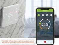 WiFi Smart Thermostat Temperature Controller Programmable Touch Control/ APP/ Voice Control Compatible with Alexa/Google Home Type 1 белый