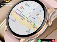 2024 NFC Смарт-часы Женские 390*390 Экран GPS Движение Трек Спортивные Часы Женские Магнитная Зарядка Bluetooth Вызов ЭКГ Смарт-часы Silicon чёрный