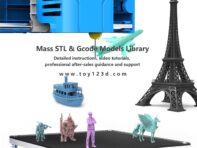 EasyThreed 3D-принтер Мини-настольная печатная машина для детей Размер печати 100x100x100 мм Съемный