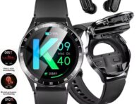 Новые X10 NFC гарнитура умные часы TWS два в одном беспроводная Bluetooth двойная гарнитура вызов пульсометр спортивные музыкальные умные часы
