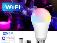 Светодиодная лампа Smart WiFi мощностью 15 Вт с регулируемой яркостью RGB