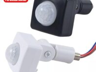 Switch IP65 Motion Sensor Infrared Body Sensor Switch Outdoor Motion Sensor Detector PIR Switch 10mm-black