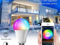 Умная светодиодная лампа Wi-Fi E27 9 Вт Smart Life с голосовым управлением