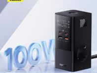 Baseus PowerCombo Tower Power Strip 2AC+2U+2C 100 Вт настольное зарядное устройство