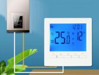 Термостат Программируемый Цифровой Газовый Котел Отопление Температурный Регулятор ЖК-дисплея Отопление Комнаты Домашний Контроллер с Питанием От Батареи CHINA