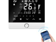 WiFi Smart Thermostat 5+2 Программируемый Энергосберегающий 3A Водонагреватель Tuya Голосовое Управление Термостат WiFi 3A Water Heating белый