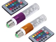 E27 AC85-265V 3W LED RGB Crystal Light Lamp Party Atmosphere Lamp с пультом дистанционного управления