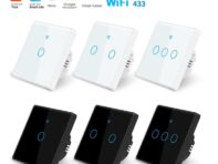 Граффити Wi-Fi умный переключатель домашняя умная беспроводная панель управления Alexa Voice Glass сенсорный переключатель