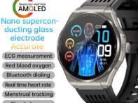 IP65 1.43INCH Smartwatch AMOLED экран Bluetooth вызов для измерения ЭКГ пульса кислорода в крови S0S дистресс артериального давления умные часы