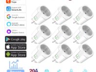 20a Zigbee Wi-Fi умная розетка Tuya Smart Life Timing EU вилка с монитором мощности Беспроводная розетка работает с Alexa Google Home Alice
