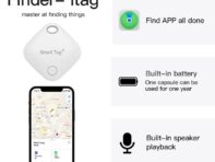 GPS Smart Air Tag Mini Smart Tracker Bluetooth Smart Tag Child Finder Pet Car Lost Tracker For IOS System Find чёрный