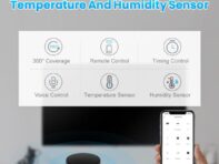 Yousheng Smart Remote Control with Temperature Humidity Sensor Wide Coverage Wi-Fi Universal Infrared Home Appliance Controller Intelligent Switch чёрный