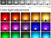 E27 LED Smart Bulb Tuya Bluetooth Lamp 15W RGBCW Dimmable Smart Lamp Smart Life APP Remote Control For Home Bedroom Party Decor 1 Pieces