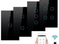 1/2/3/4 Gang Home Assistants для Android IOS Remote с Alexa Google Home Voice Control Wi-Fi Light Switch Беспроводные настенные выключатели 01