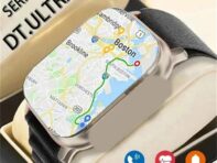 Роскошные NFC Smartwatch Amoled Screen Всегда показывают время Bluetooth Call Ultra Watch Series 10 9 Часы Мужчины Спорт Здоровье Женщины Smart Watch 49mm чёрный