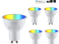 Tuya Wifi Smart Led Gu10 Лампы RGBW C+W 5 Вт Диммируемые Лампы Голосовое Управление Удаленное Управление Работает С Alexa Google Home