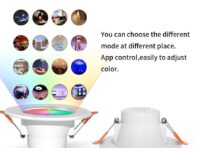 Светодиодный потолочный светильник Tuya Bluetooth 10 Вт 15 Вт умный потолочный светильник с регулируемой яркостью RGB лампа с дистанционным управлением умная атмосфера жизни ночник 10W