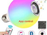 15 Вт Wi-Fi умная лампочка B22 E27 светодиодная RGB лампа для работы дома 85-265 В RGB + белая регулируемая цветная лампа