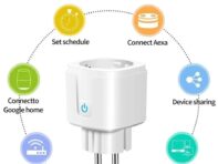 Tuya Wifi Smart Socket EU16A/20A Plug With Power Monitoring Timing Function APP Remote Control Support Google Assistant Alexa
