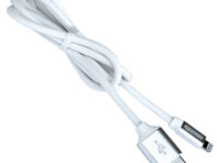 дата-кабель USB-Lightning 1м нейлон оплетка усиленный белый
