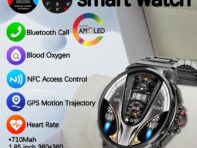 Новинка для Huawei Samsung GPS Tracking Smart Watch Men Ultra HD AMOLED Max Screen 1