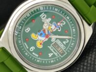 Б/у SEIKO JAPAN CARTOON DIAL СТАРЫЕ МУЖСКИЕ АВТОМАТИЧЕСКИЕ ЧАСЫ С ЗЕЛЕНЫМ ЦИФЕРБЛАТОМ a302787-2 R1013-000a302787