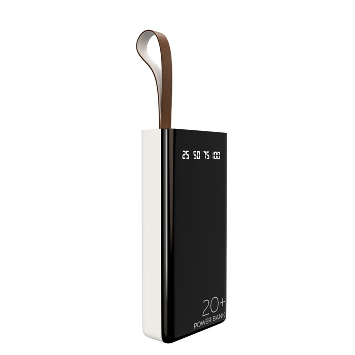 Внешний аккумулятор More choice PB60-20, 20000 мАч, дисплей, 2xUSB, 2.1 А, белый