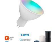 Умная светодиодная лампа Wi-Fi RGB+W+C 5 Вт GU5.3 с регулируемой яркостью света через приложение для телефона