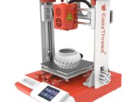 EasyThreed K6 Plus 3D-принтер FDM Настольная печатная машина 100x100x100 мм 4x4x4 дюйма Размер печати C-AU оранжевый