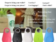 Mini Fashion Smart Dog Pets Bluetooth 4.0 GPS Tracker Anti Lost Alarm Tag Wireless Child Bag Wallet Key Finder Locator