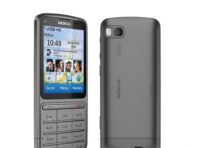 Восстановленный оригинальный разблокированный мобильный телефон Nokia C3-01 3G Simple set серый