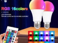 220 В E27 RGB светодиодные лампы RGBWW Light Светодиодная лампа Сменная красочная светодиодная лампа RGBW с ИК-пультом дистанционного управления