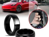 Для Tesla Model 3 Model Y аксессуары для смарт-брелоков NFC керамическое кольцо замена ключа-карты автомобиля брелок