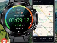 LIGE 2023 GPS Смарт-часы Напоминание о звонках Монитор сердечного ритма и кислорода в крови Смарт-часы IP68 Водонепроницаемый спортивный фитнес-браслет для мужчин Android IOS