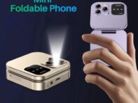 Миниатюрный складной мобильный телефон 2G GSM Две SIM-карты Быстрый набор Видеоплеер Magic Voice 3