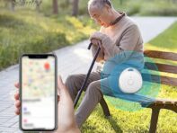 Напоминание против потери Bluetooth-совместимый GPS-трекер Локатор Отслеживание в реальном времени Глобальное позиционирование Умный GPS-трекер Поиск ключей чёрный