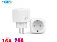 Умная розетка EU 16A/20A AC100-240V Wifi Умная розетка с функцией голосового управления для дома