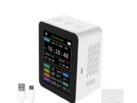 Интеллектуальный детектор качества воздуха Tuya WiFi PM2.5 CO2 TVOC HCHO Датчик температуры и влажности 6 в 1