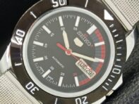SEIKO 5 AUTOMATIC 6309A REFURBISHED JAPAN MENS BLACK DIAL WATCH a426504-2 RL-a426504