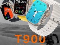 T900 Ultra 2 Смарт-часы Жесты Ответ на звонки Игры Мужские Спортивные Часы Женские Часы с Измерением Пульса Артериального Давления Умные Часы для Телефонов iOS Android серебряный