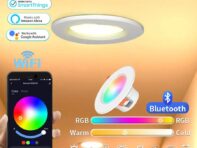Tuya LED Downlight Wifi Alexa Smart Home Alice Yandex Google Встраиваемый потолочный светодиодный точечный светильник 110 В 220 В Диммируемая RGB-лампа Wifi (2.4G wifi)