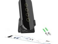 Tuya Wi-Fi Zigbee интеллектуальный беспроводной сенсорный переключатель сцены домашний светильник пульт дистанционного управления 2.5D чёрный