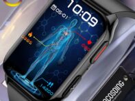 SACOSDING 2024 Смарт-часы Bluetooth Звонок для мужчин и женщин ЭКГ Частота сердечных сокращений Артериальное давление Спорт Фитнес Смарт-часы Android IOS чёрный