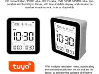 14 в 1 Tuya WIFI Интеллектуальный монитор качества воздуха Внутренний детектор CO2 чёрный